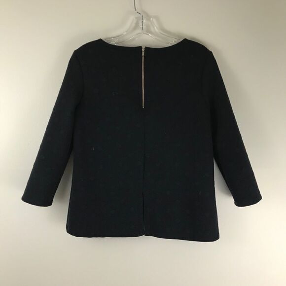 W5 ¾ sleeve navy blue polka dot sweater - Picture 7 of 10